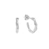 SMALL LUNA HOOPS SILVER